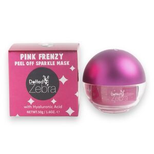 Dotted Zebra Peel Off Sparkle Mask Pink Frenzy with Hyaluronic Acid 1.6 oz NIB